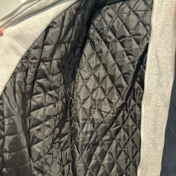 Men's XXL Dunbrooke Workwear Canvas Navy hooded jacket. New England Patriots. - Picture 14 of 15